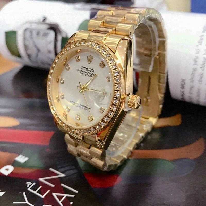 Đồng hồ nam rolex đính đá