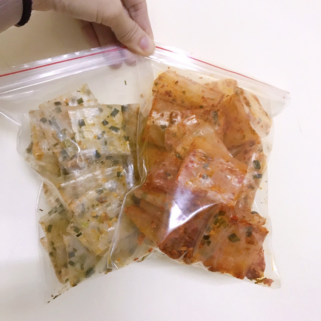 [100 gram] Bánh Tráng trộn cuộn Tôm, Sa Tế / lá chanh / Chà bông tỏi / thập cẩm