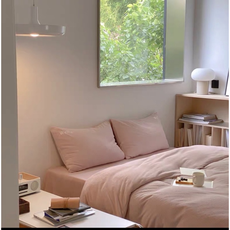 Set Bộ Vỏ Chăn Ga Gối Nỉ Nhung Tuyết Sữa Cao Cấp_shinbedding