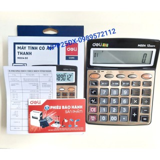 máy tính deli có âm thanh đọc số M00450