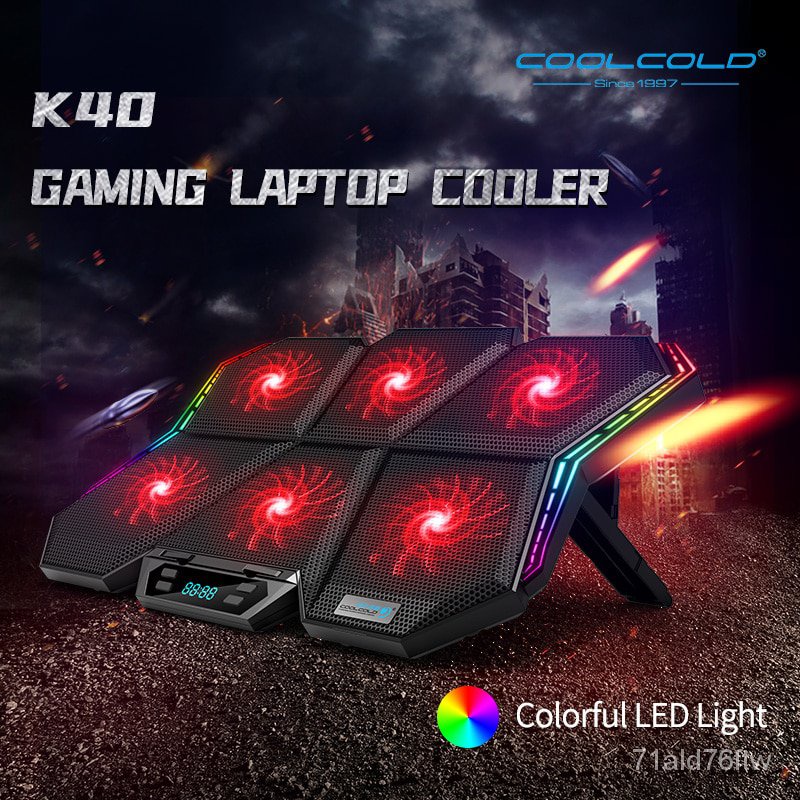 Đế tản nhiệt kèm quạt và 2 cổng USB cho Laptop 12 - 17 Inch