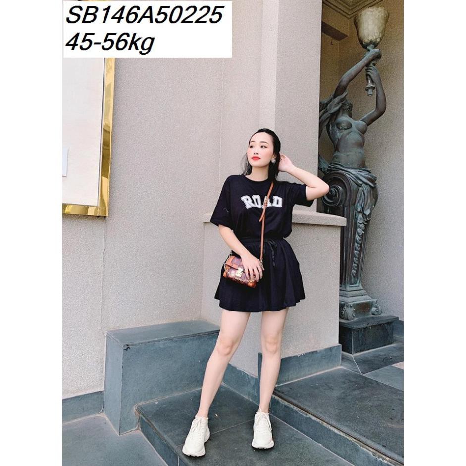 Set bộ nữ quần giả váy phối áo tay ngắn mặc nhà hay đi chơi đều đẹp [Hàng shop]