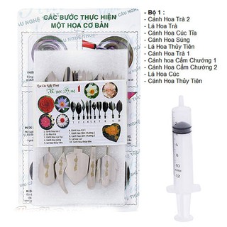Bộ Dụng Cụ Làm Rau Cau 3d Ngọc Huệ 10 Món Kèm Xi Lanh Cao Cấp Số 1