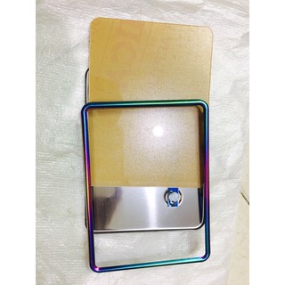 Khung Biển Số TiTan 7 màu kèm Cả nhựa mica và Ốp viền thép 7 Màu!