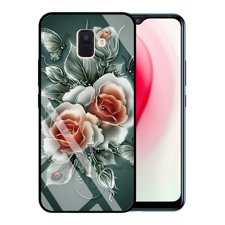 &quot;Ốp lưng Samsung a6 2018 &quot; Mặt kính 3D sang trọng_Không Nhòe, Không Phai Hình TimShop