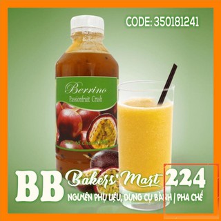 💥 siêu ngon 💥 sinh tố chanh dây hiệu berrino - chai 1 lít