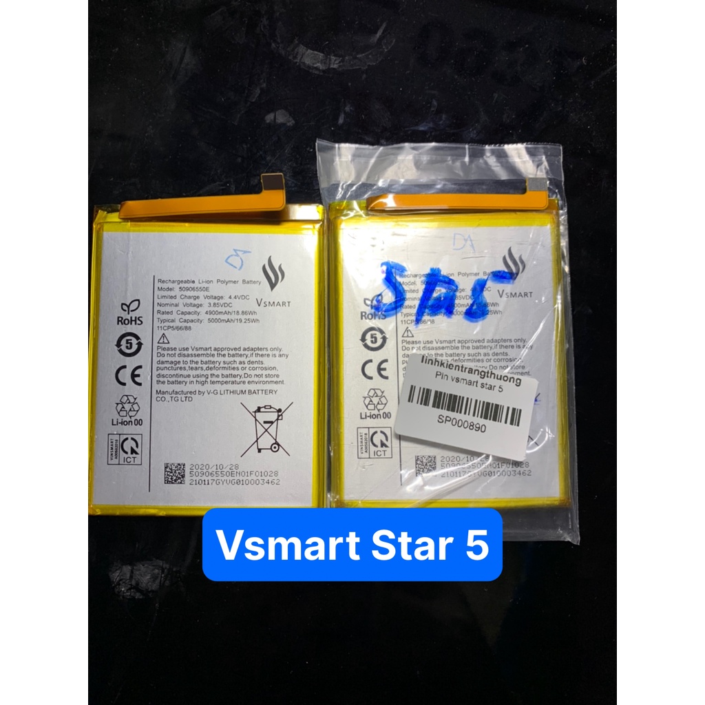 Pin điện thoại Vsmart Star 5 hàng zin công ty