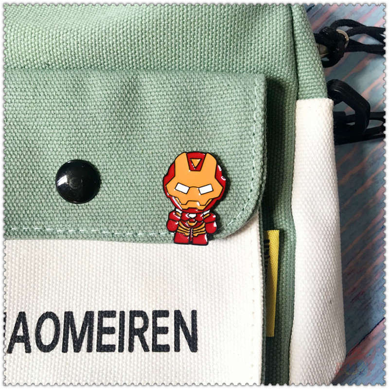 1 Huy hiệu cài áo họa tiết siêu anh hùng dễ thương