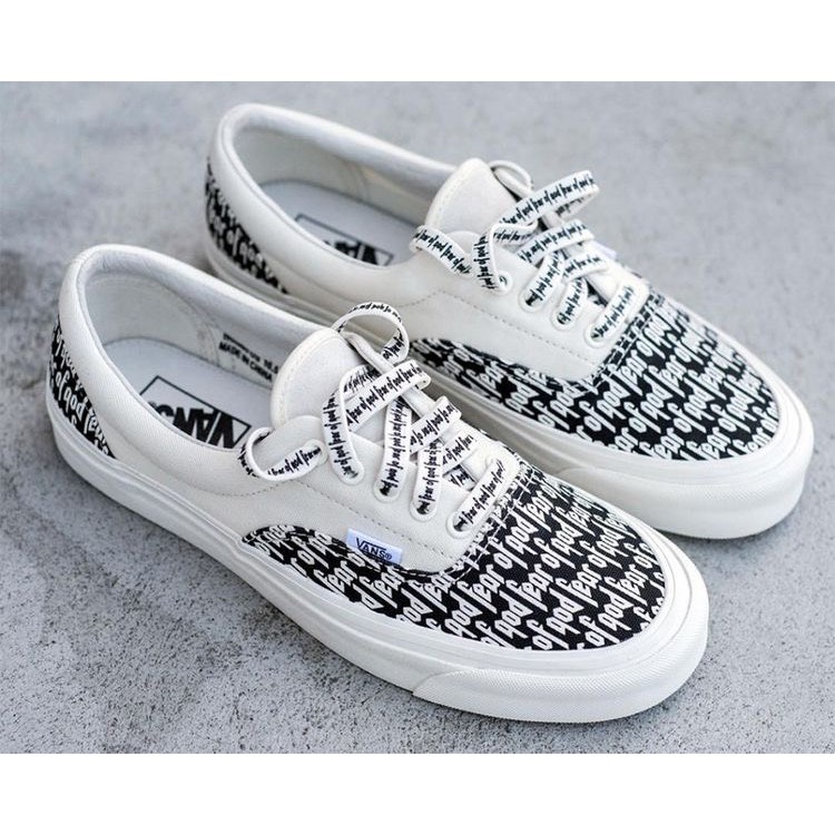 GIÀY VANS chữ FOG FEAR OF GOD LÓT GÓT DA TRẮNG thể thao sneaker NAM NỮ ( full box + freeship )