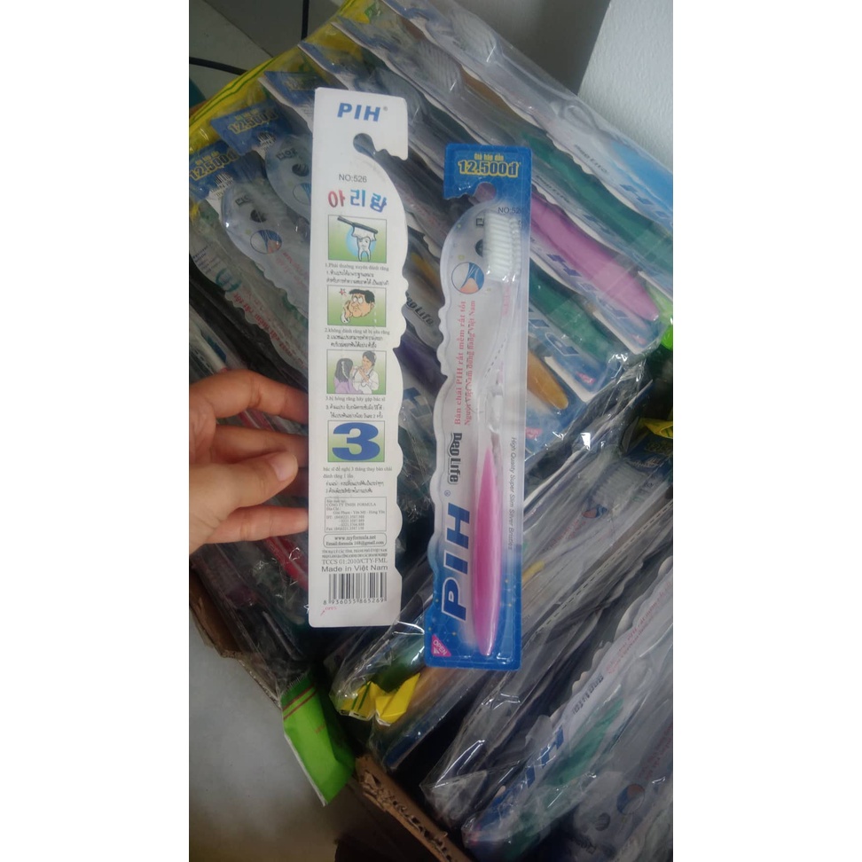 Combo 12 Bàn chải đánh răng PIH người lớn
