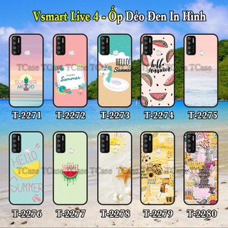 Ốp lưng Vsmart Live 4 dẻo đen in hình Hello Summer (mùa hè sôi động)