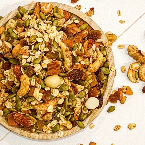 500g Granola Nhiều Hạt Không Đường Giảm Cân, Ăn Kiêng - Bếp của Ngoại HT