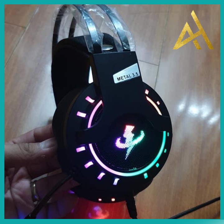 Tai Nghe Gaming Có Dây Headphone Chụp Tai SIMETECH SUPER BASS Đèn LED - Tai Nghe Nhạc Máy Vi Tính Laptop Game Thủ Có Mic