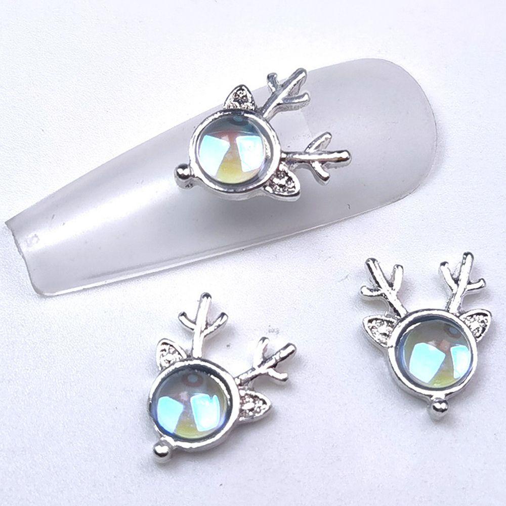 XIANTIN Set 10 Phụ Kiện Trang Trí Móng Tay Lấp Lánh Xinh Xắn