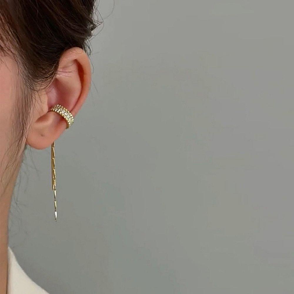 Khuyên Kẹp Vành Tai Dáng Chữ C Đơn Giản Thời Trang Dành Cho Nữ