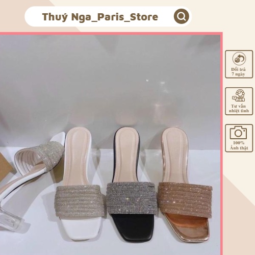 GUỐC DÂY XOÀN LẤP LÁNH SIÊU XINH 6CM ĐẾ TRONG SUỐT