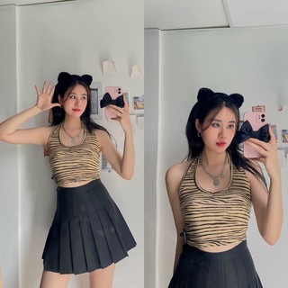 ÁO CROPTOP YẾM▪Chất liệu thun gân