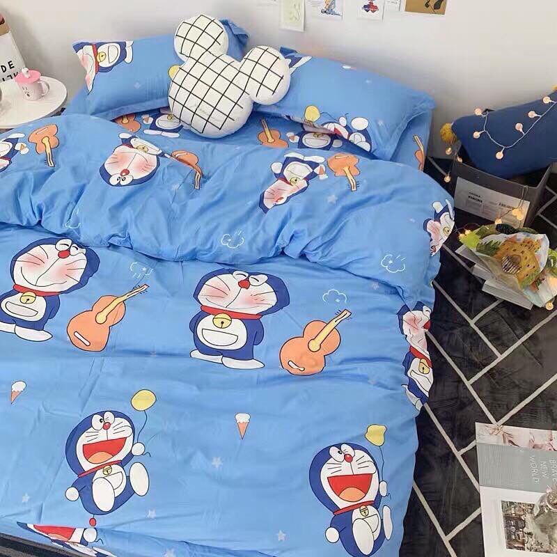 Bộ chăn ga gối cotton poly - Doraemon (SP000658)