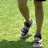 Giày Sandal Nam Nữ Unisex The BiLy Quai Ngang Dây Dù Đế Phylon Siêu Êm Nhẹ Màu Xám-BLDTMD03-Xám