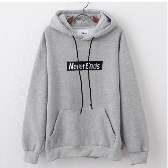 Áo hoodie nam nữ chữ Never ends có bigsize đến hơn 100kg | BigBuy360 - bigbuy360.vn