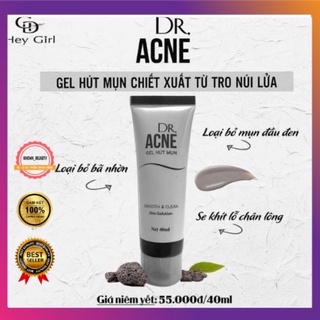 Gel lột mụn - dr.acne - hút sạch mụn cám, mụn đầu đen. thải độc chì- sáng da