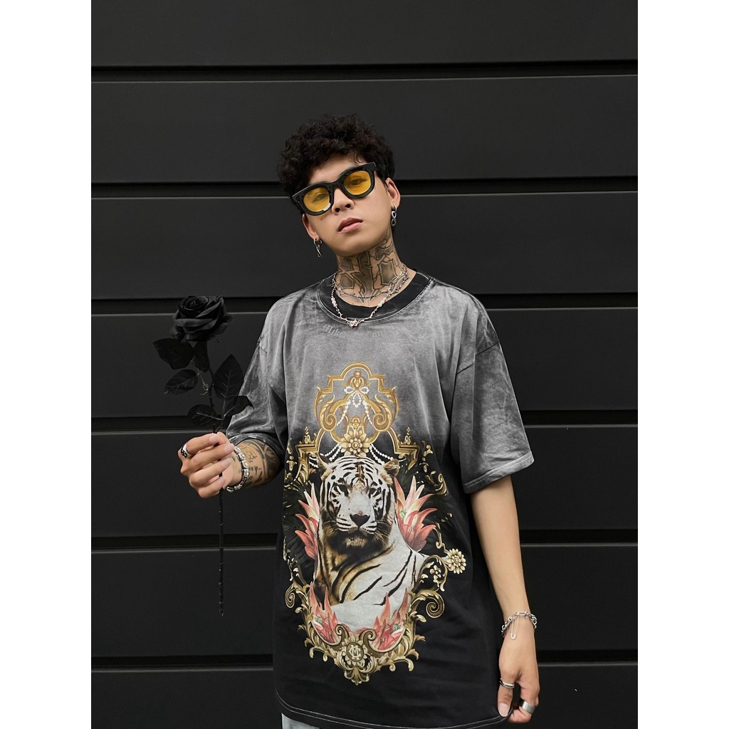 Áo phông nam MIKENCO Damage tiger tshirt