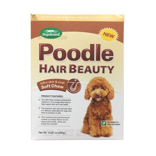 Viên làm đẹp lông, dưỡng lông cho chó Poodle – Poodle Hair Beauty khôi phục màu lông - hạn chế bệnh ngoài da toàn diện