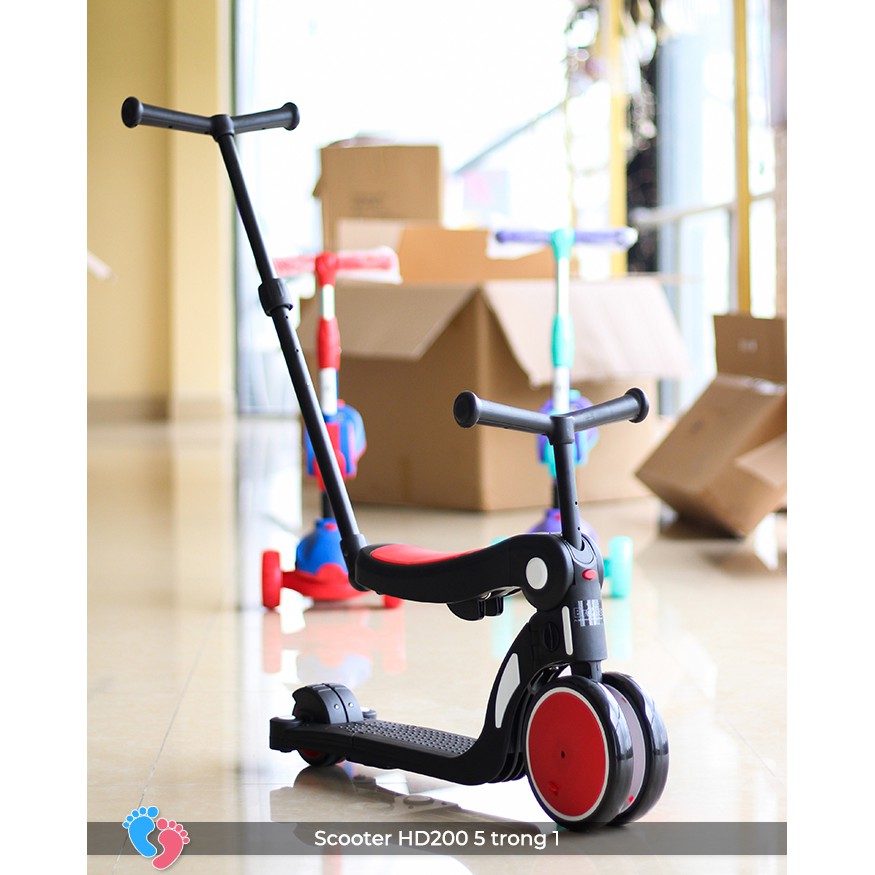 Xe đa năng trượt Scooter xe cân bằng xe đẩy cho bé 5 trong 1 Broller BABY PLAZA HD200