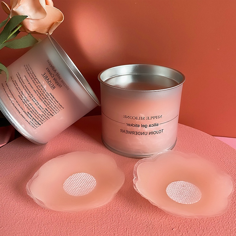 10 miếng dán ti silicon hộp xanh kích thước 6,5cm