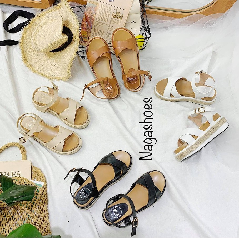 <3 SANDAL QUAI CHÉO VIỀN CỐI NAGASHOES 5P NAS163 > . new ‼️ . new  <3 🇻🇳 2020 : ¹ L * hot '