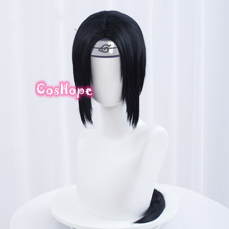 Bộ Tóc Giả Thẳng Dài Màu Đen Cosplay Nhân Vật Uchiha Itachi
