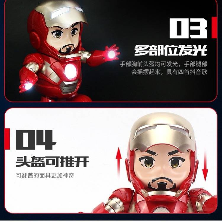 Đồ Chơi Mô Hình Nhân Vật Iron Man Nhảy Múa Trong Phim Avengers 4