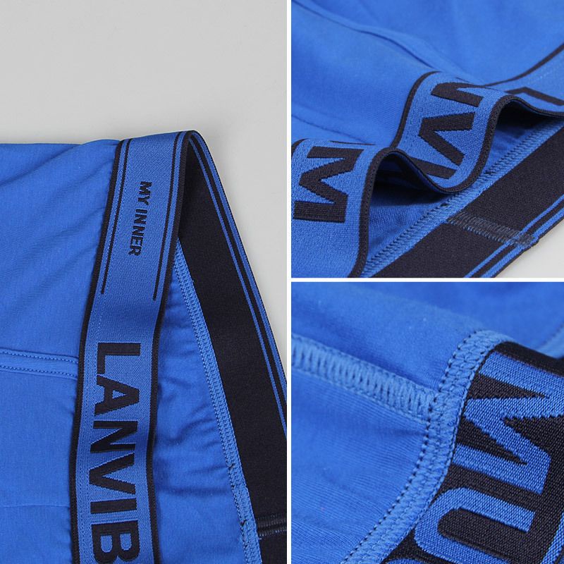 Quần lót Boxer LANVIBUM Thun Cotton Cap Cấp - Sịp Đùi Nam LANVIBUM BLV01