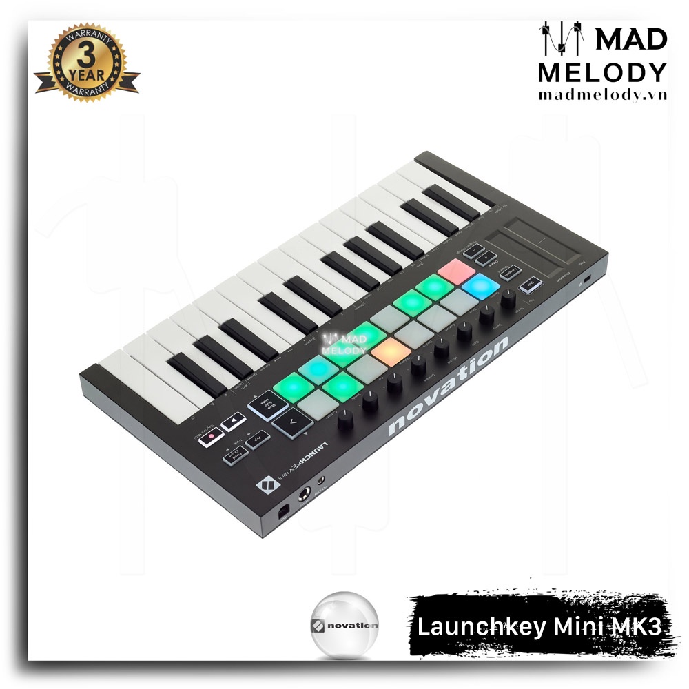 Novation Launchkey Mini MK3 MIDI Keyboard
