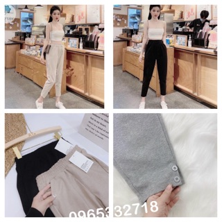 QUẦN DẠ BAGGY NỮ KHUY CHÂN_ CHẤT ĐẸP_M2