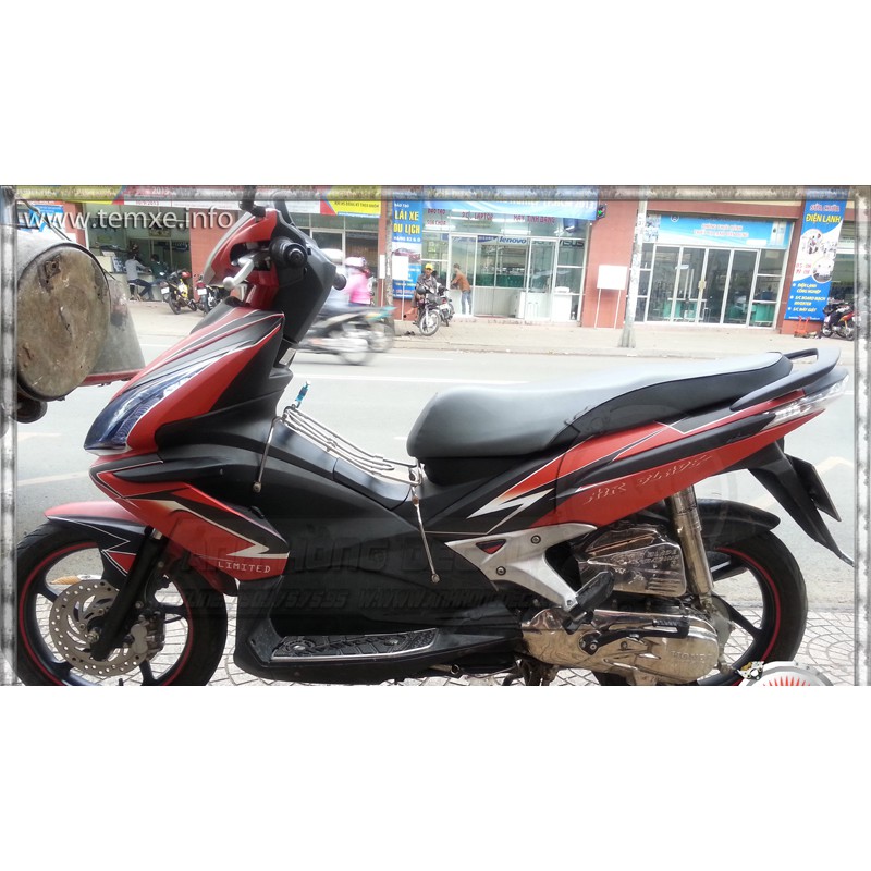 Tem trùm air blade thái đỏ đen, độ team trùm ab thái dán phủ dàn áo xe đen đỏ rẻ đẹp