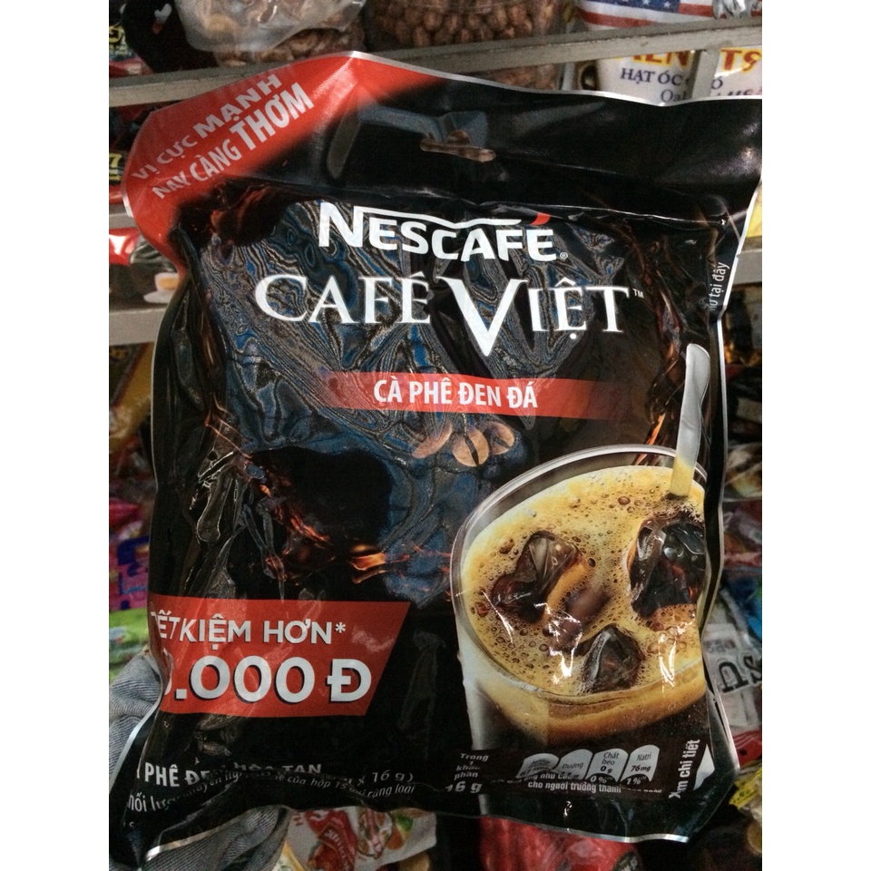 Cà phê đen đá NesCafé Café Việt 560g (35 gói x 16g) tiết kiệm thêm 26k. Date 06.2022 | BigBuy360 - bigbuy360.vn