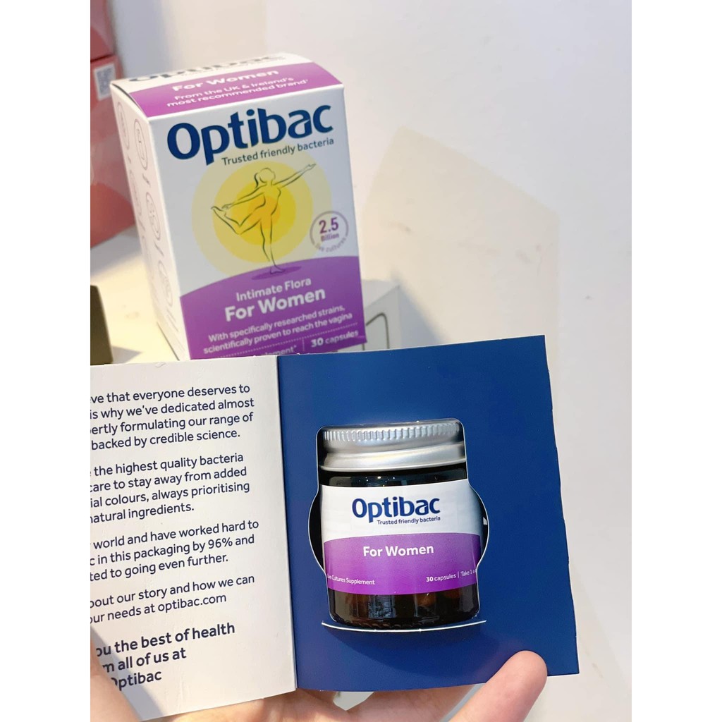 Men vi sinh Optibac tím  - 30 viên