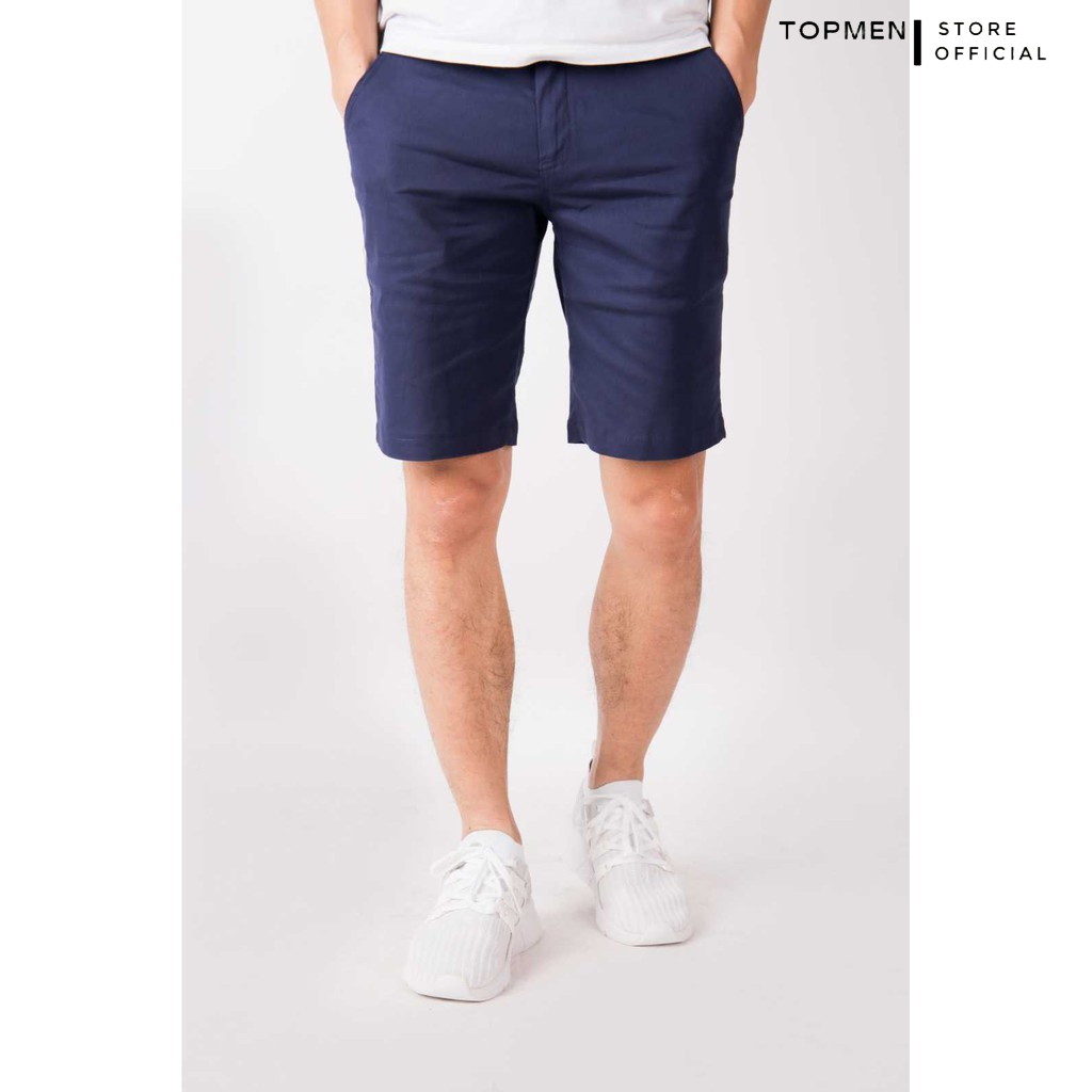 Quần short nam vải đũi cao cấp TOPMEN thoải mái, thoáng khí