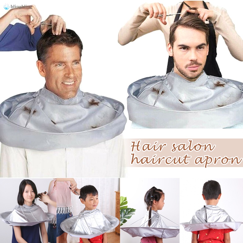 Áo choàng cắt tóc dạng dù gấp gọn được dùng trong tiệm salon làm tóc và tại nhà