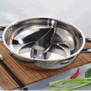NỒI NẤU LẨU INOX 2 NGĂN Size 28cm
