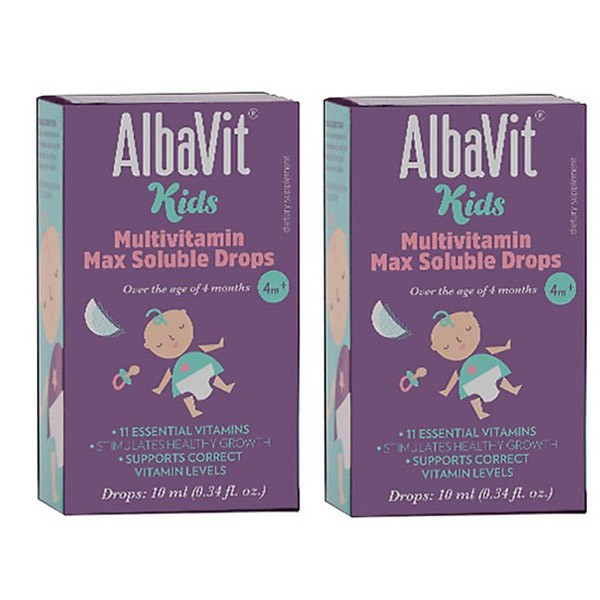 Albavit Kid Multivitamin Max Soluble Drops  10ml - Bổ sung các nhóm vitamin giúp củng cố và phát triển ở trẻ nhỏ