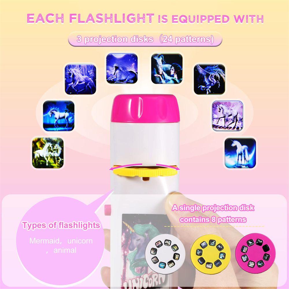 Đèn Pin Chiếu Hình Hoạt Hình Vui Nhộn Dành Cho Bé