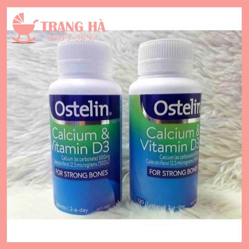 ❣️❣️Canxi bầu Ostelin Calcium &amp; Vitamin D3 130 viên - Xuất xứ Úc