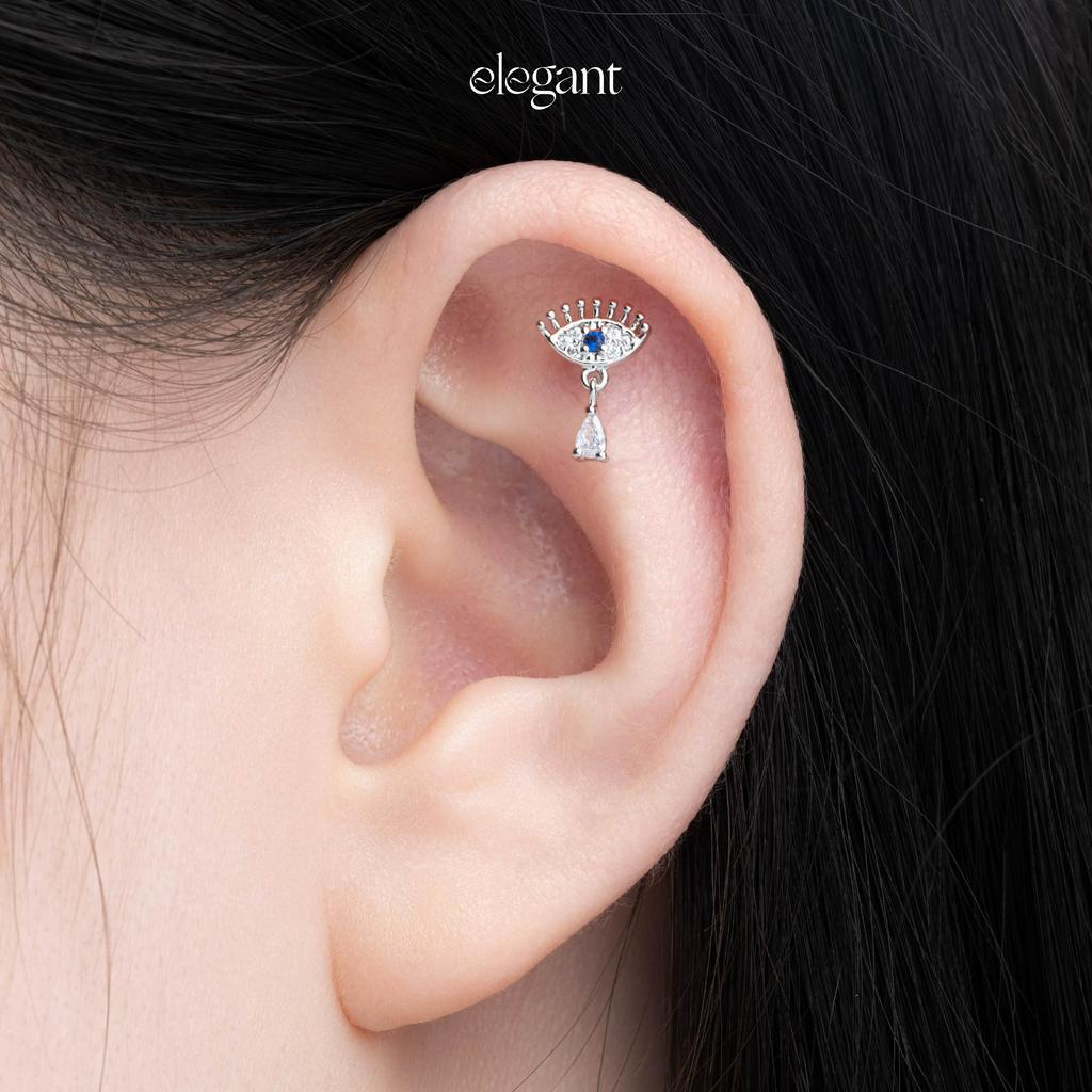 Khuyên tai đá thả DEEP SEA EYE DROP GEM Elegant