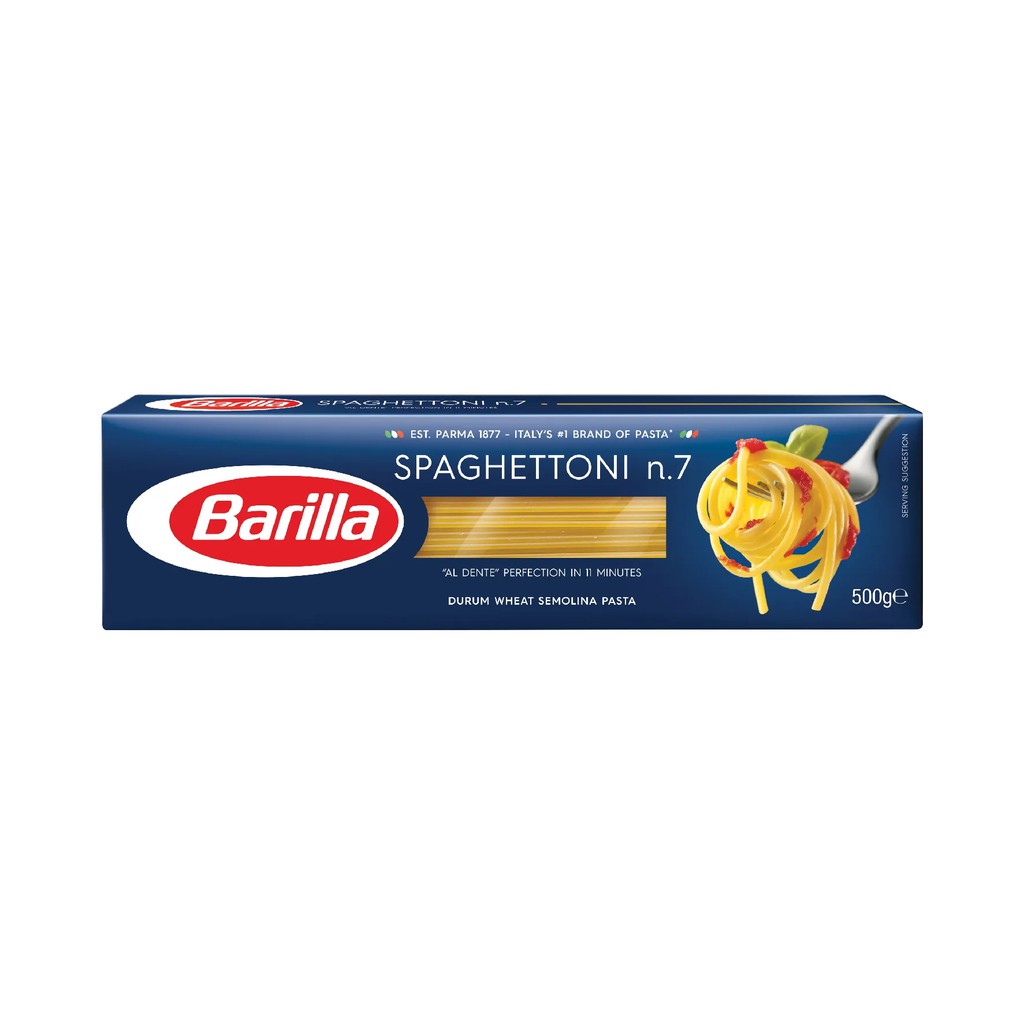 Mỳ Barilla sợi hình ống các cỡ Spaghettoni thumbnail