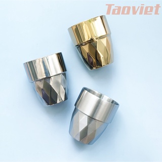 (1 LY) Ly Inox mặt cắt kim cương Inox 304 dung tích 350ml Cốc Inox không nắp uống nước cà phê cocktail