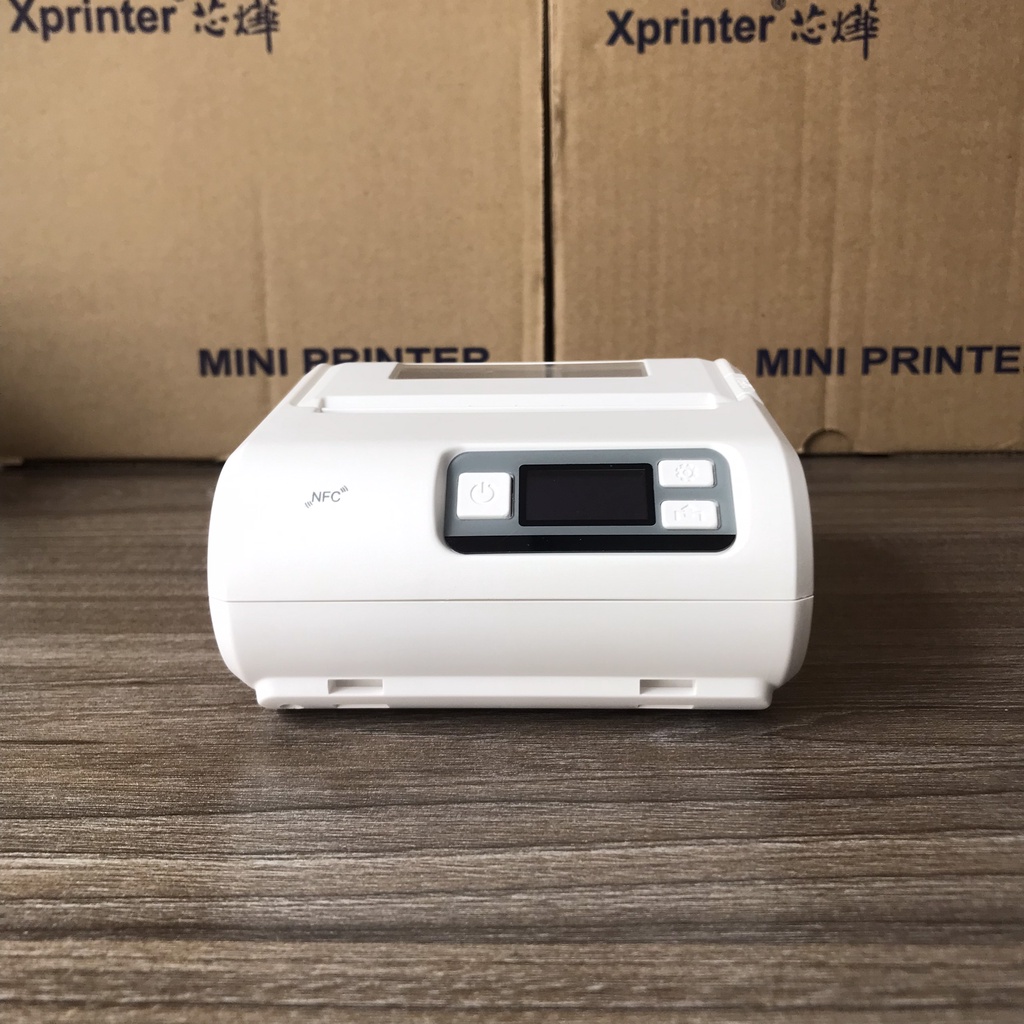 Máy in hóa đơn mini, máy in bill bluetooth Xprinter P301G cầm tay, in bill bán hàng K80 .