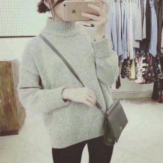 -Áo len tay lật cổ 3p.