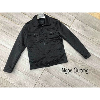 Áo khoác da nam - Dập vân chìm
